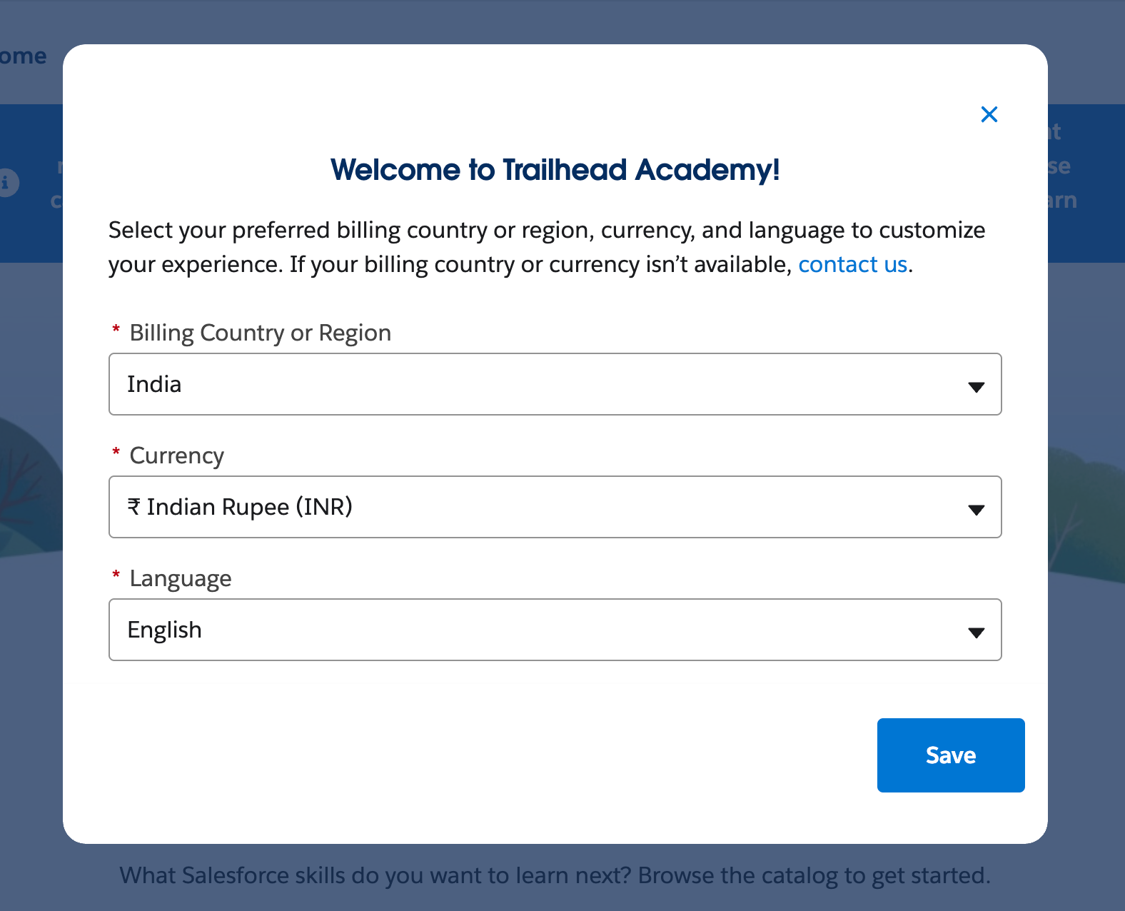 Trailhead Academy Login
